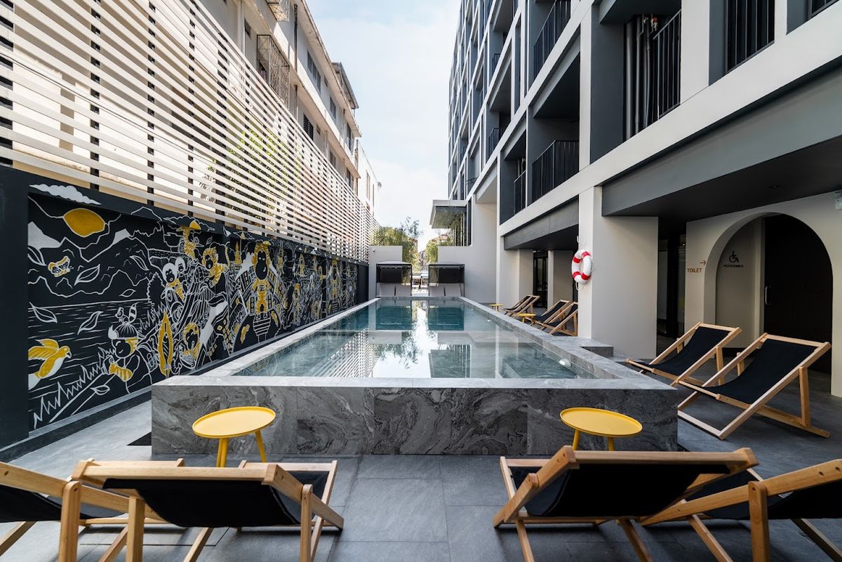 Blu Monkey Hub & Hotel Krabi Town exterior in Krabi Town