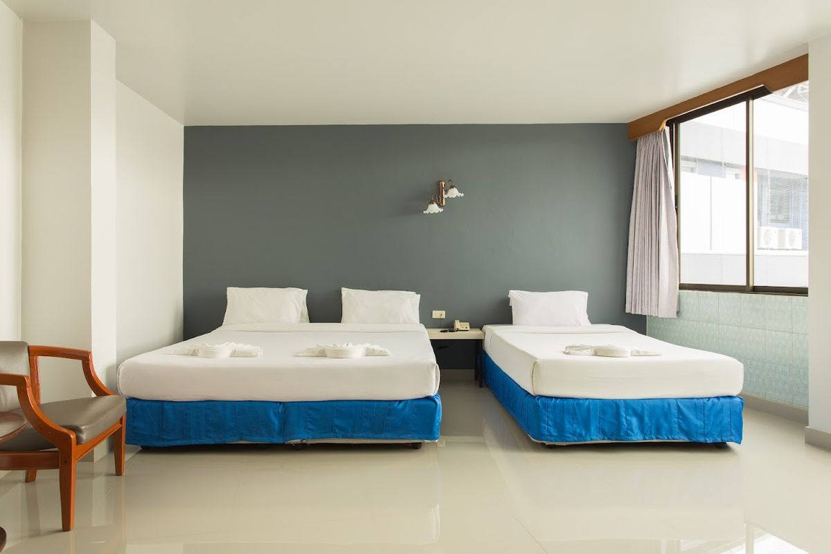 City Hotel pool and grounds in Krabi Town