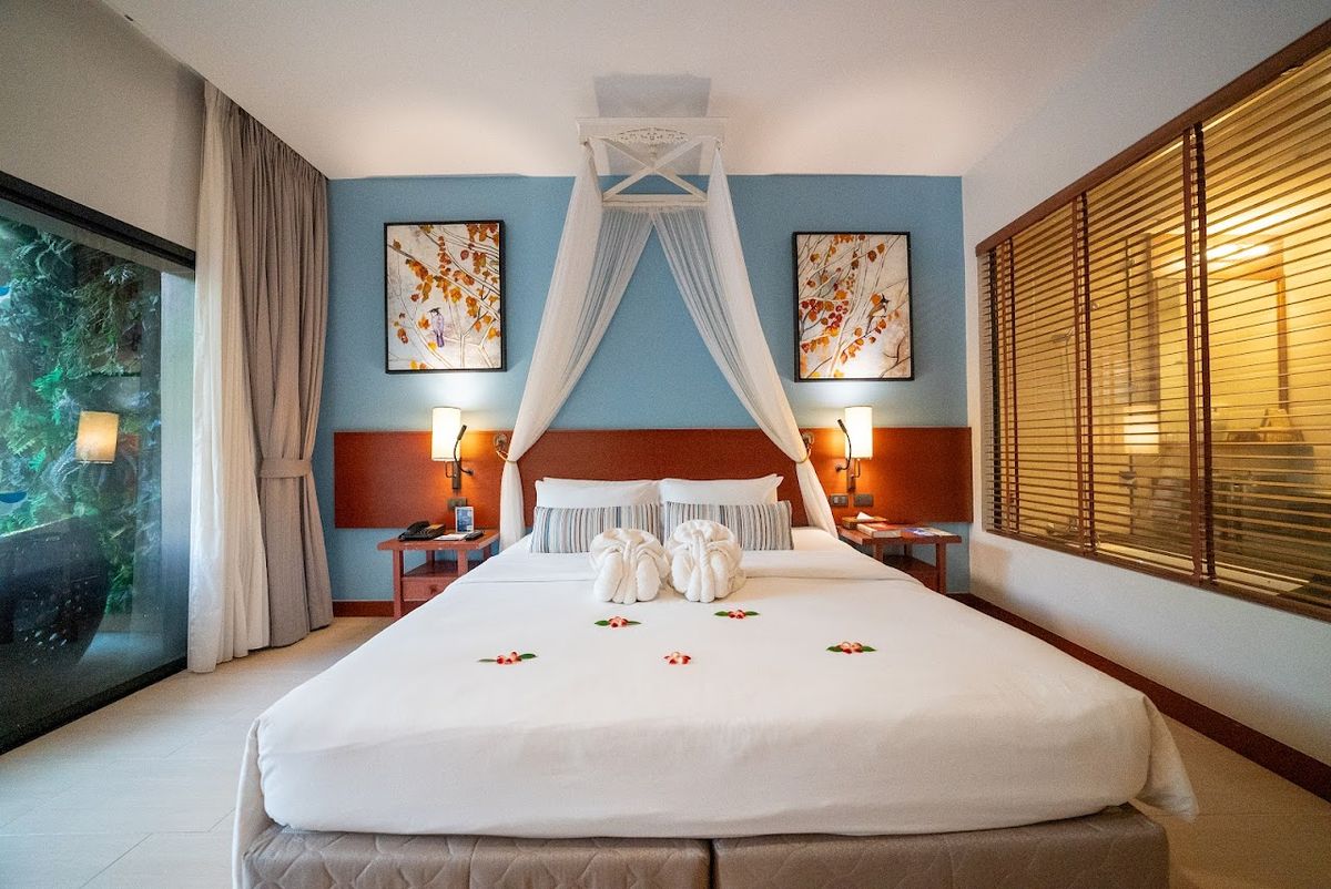 Deevana Plaza Krabi Aonang pool and grounds in Ao Nang