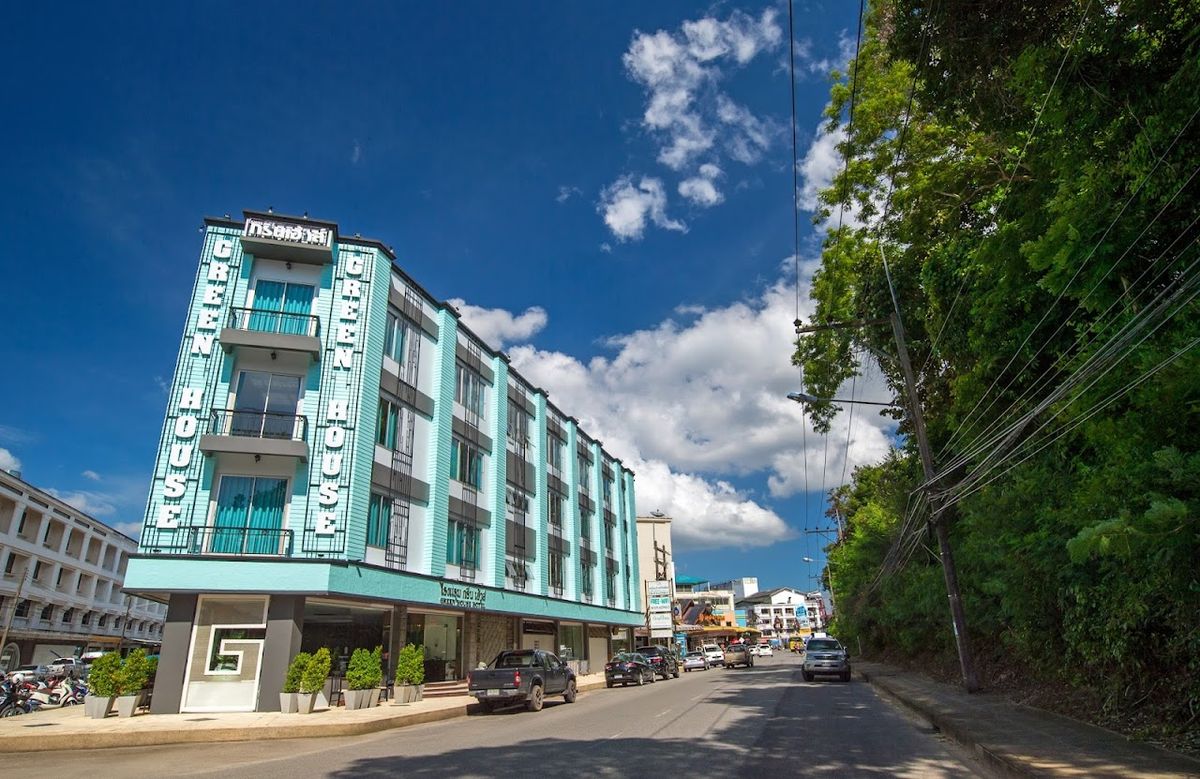 Green House Hotel exterior in Krabi Town