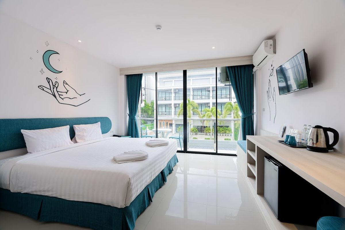 Moon Budget Hotel exterior in Krabi Town