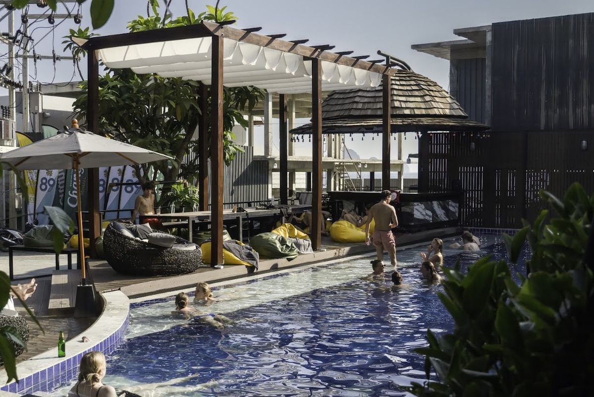 Sea Beach Hostel & Bar room interior in Ao Nang