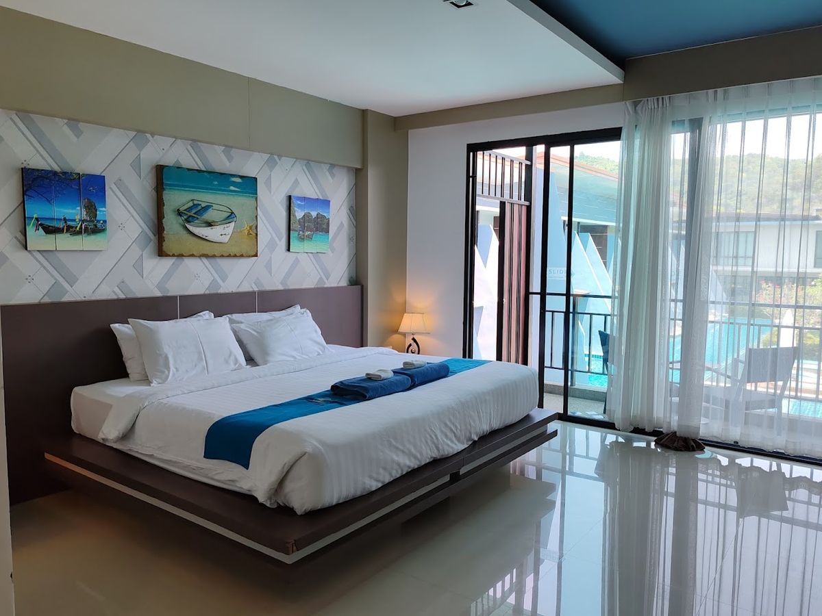 The Phu Beach Hotel pool and grounds in Ao Nang
